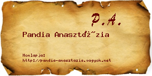 Pandia Anasztázia névjegykártya